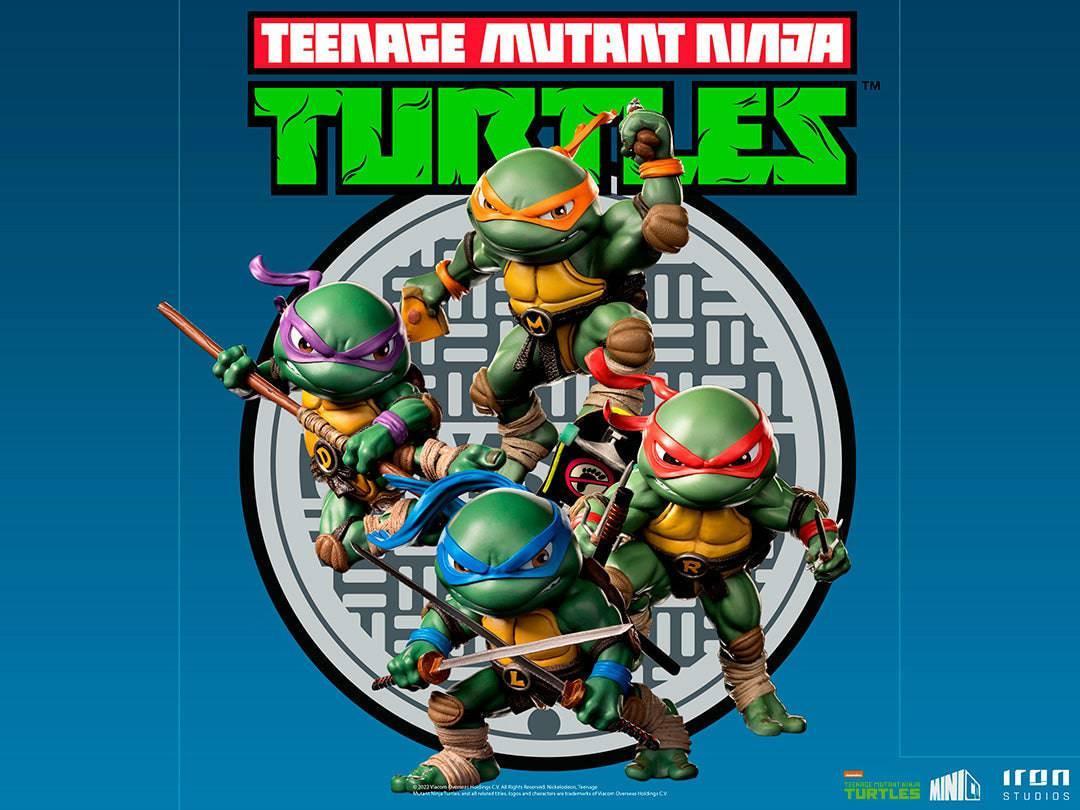 Iron Studios TMNT Michelangelo MiniCo Figure - Collectible Teenage Mutant Ninja Turtle Action Figure for Fans & Collectors - Perfect for Display, Gifts, and TMNT Merchandise Collections