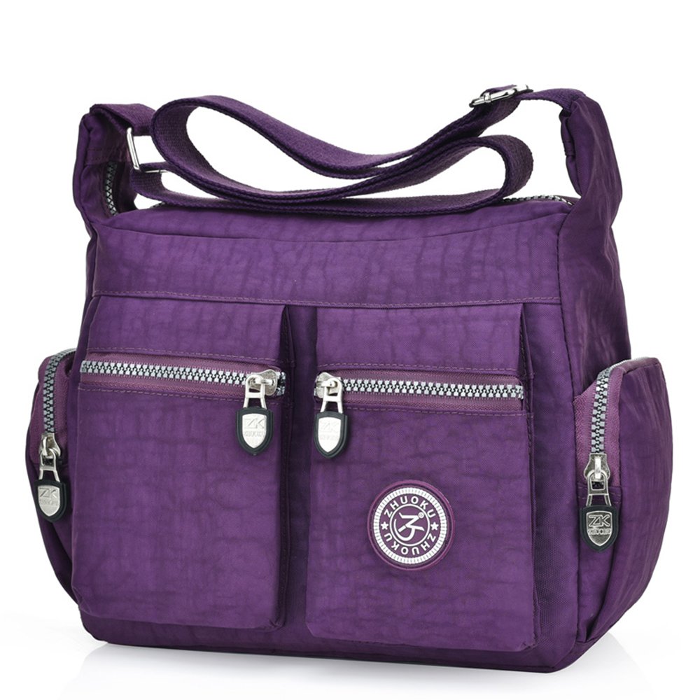 Chikencall Women's Crossbody Bag - Waterproof Nylon Shoulder Purse with Multiple Pockets, Lightweight Casual Handbag for Work, Travel & Everyday Use