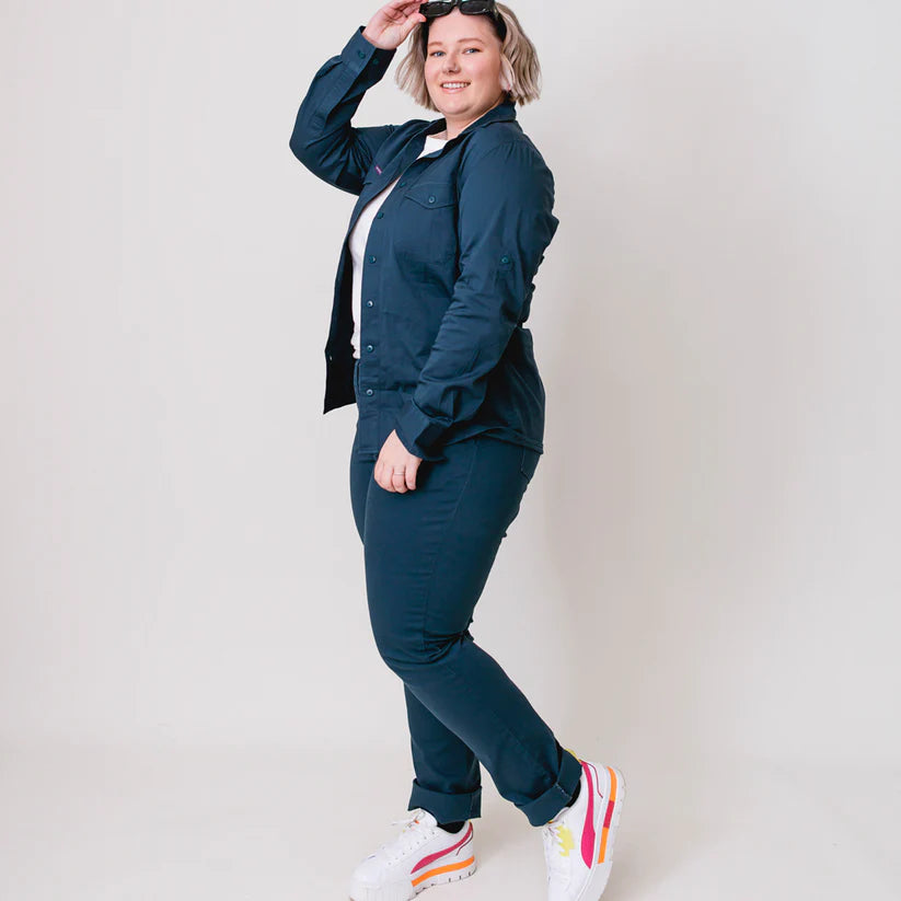 Best Women's High Rise Pants for Work & Casual Wear - Slim Fit Stretch Trousers for Office, Travel & Everyday Comfort