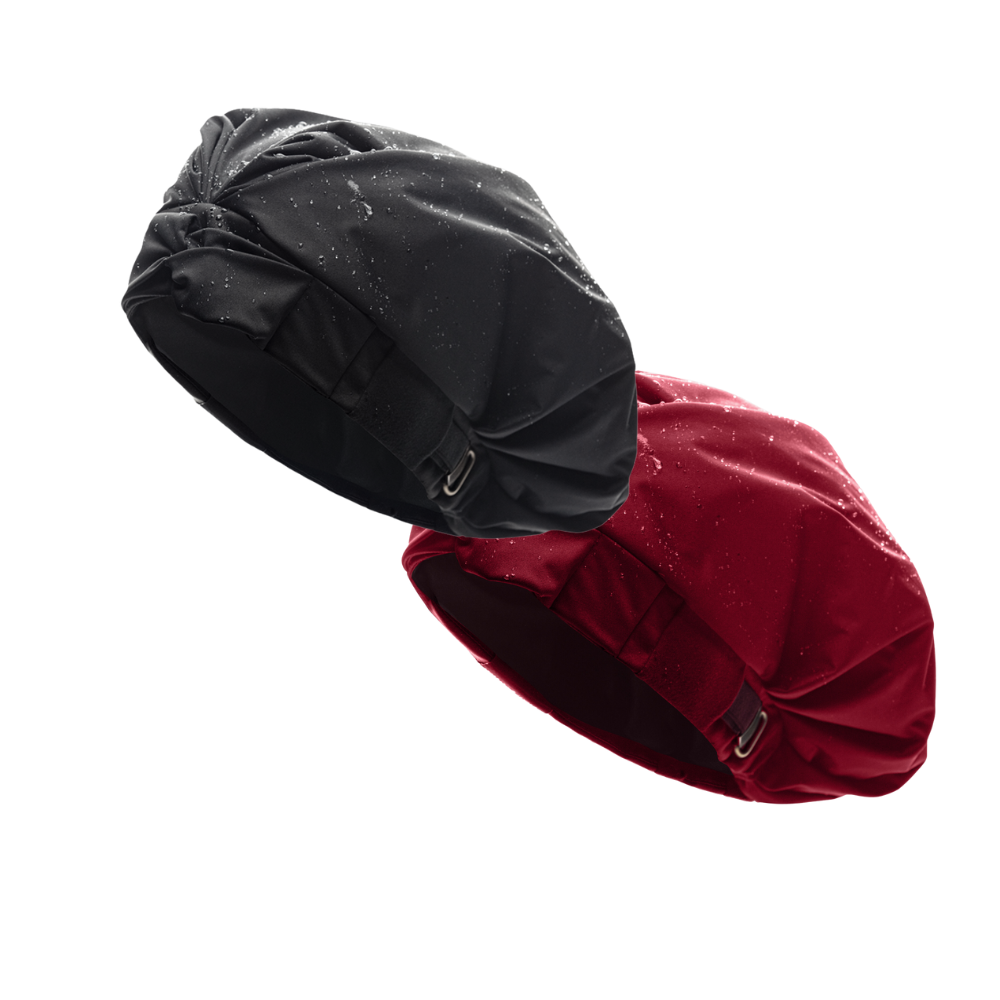 Hairbrella Satin Lined Shower Cap Set of 2 - Waterproof & Reusable for Bath, Swimming, Salon & Travel - Premium Hair Protection for Curly, Natural & Relaxed Hair