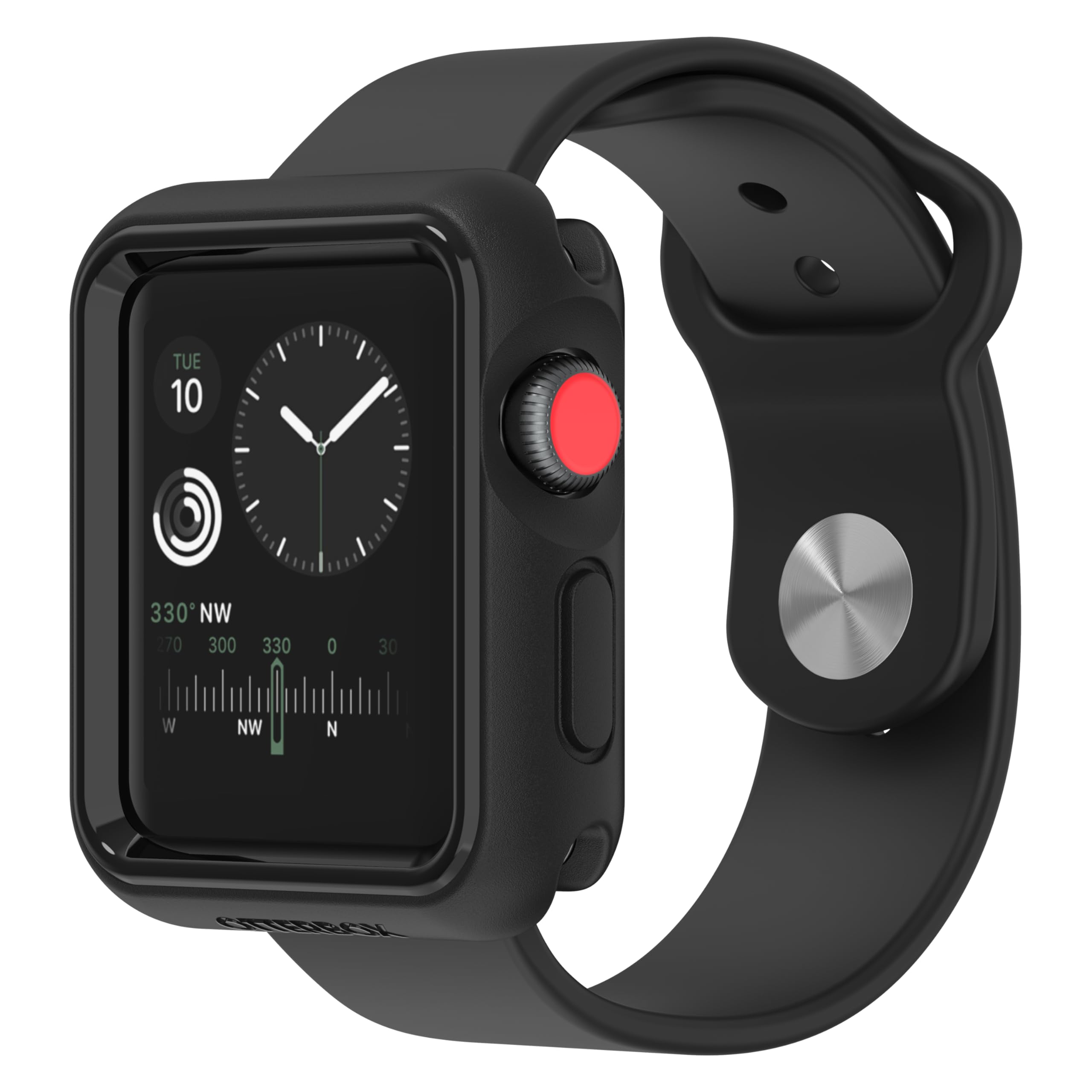 OtterBox Shockproof & Drop-Proof Protective Case for Apple Watch Series 3 (38mm) - Sleek Black Bumper Guards Display & Edges | Perfect for Workouts, Outdoor Activities & Daily Wear