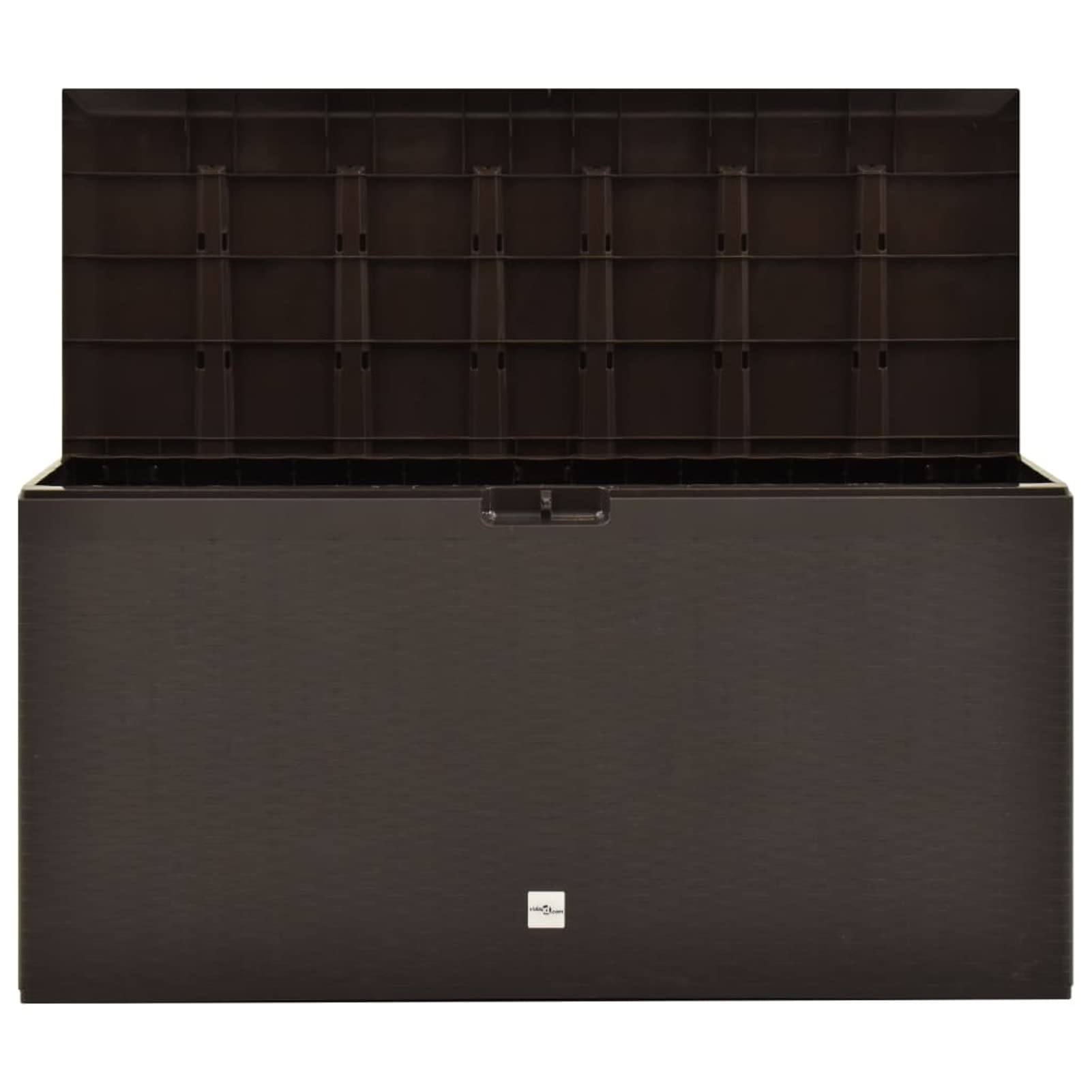 Outdoor Waterproof Patio Storage Box with Bench - 44.9x18.5x23.6 Inch Brown Deck Box for Pool Toys, Garden Cushions & Patio Accessories - Perfect for Backyard, Poolside & Deck Organization