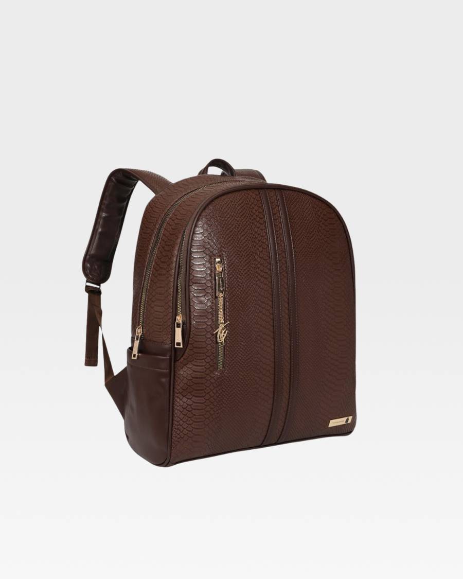 Apollo 1 Travel Backpack & Rolling Duffle Bag Set - Waterproof Carry On Luggage with Wheels, Chocolate Brown - Perfect for Business Trips, Gym, Weekend Getaways & Airplane Travel