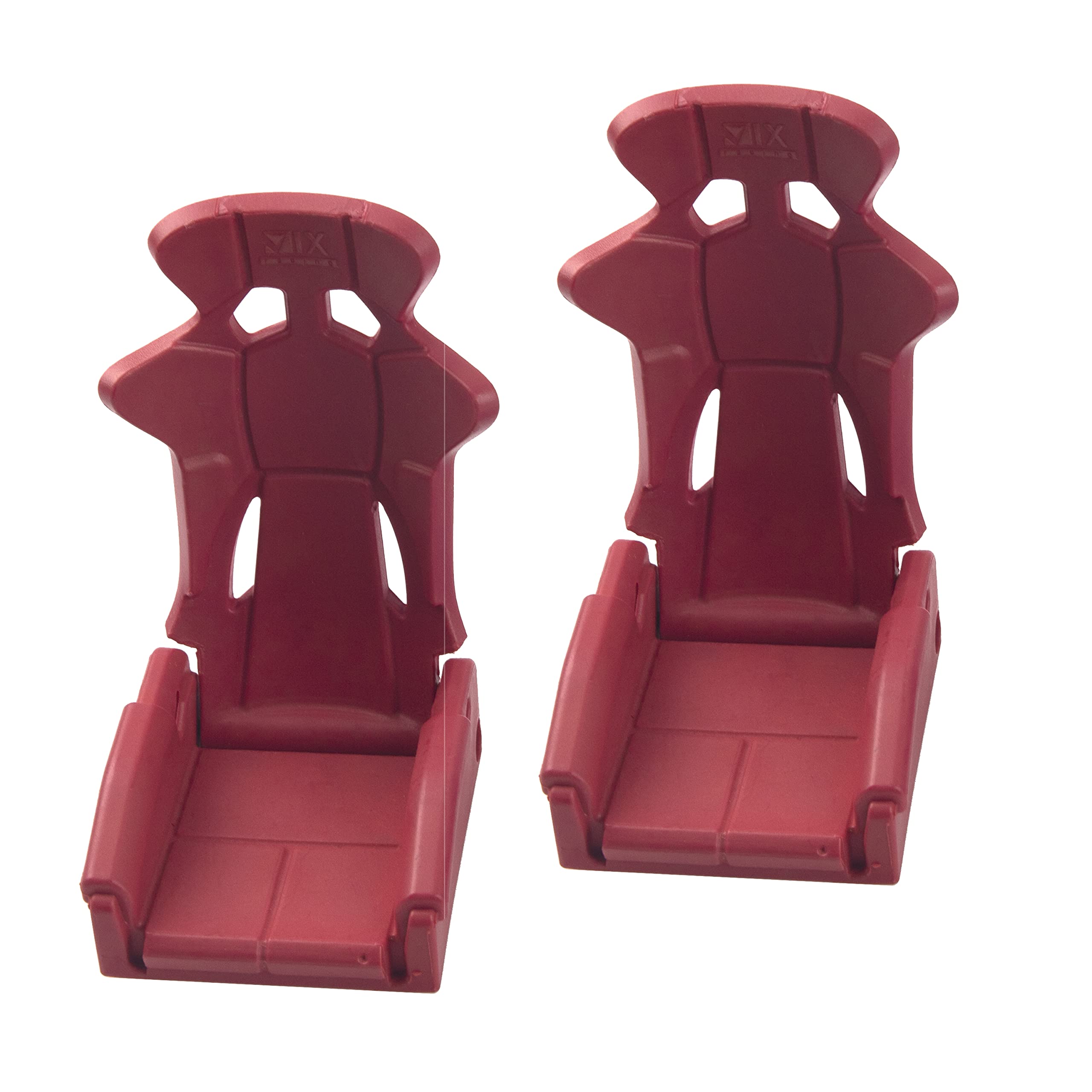 2Pcs Vgoohobby Plastic RC Toy Car Seat Simulation Accessories - Compatible with Traxxas TRX-4, Axial SCX10 90046, Tamiya CC01 1/10 Scale RC Crawler (Red) - Perfect for DIY RC Car Interior Upgrades and Realistic Crawler Scenes