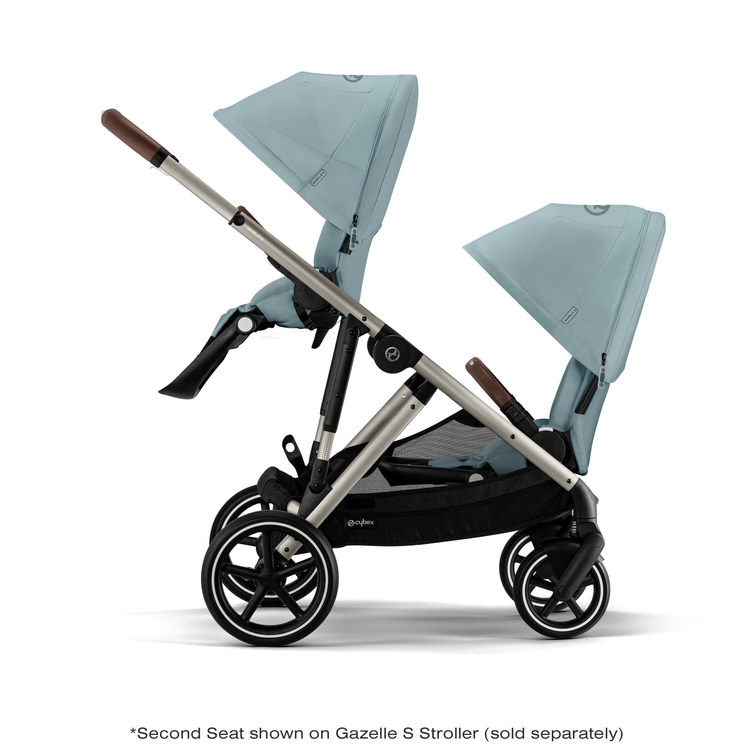 Cybex Gazelle S Second Seat Unit - Sky Blue | Expandable Stroller for Twins & Toddlers | Perfect for Travel, Shopping & Outdoor Adventures