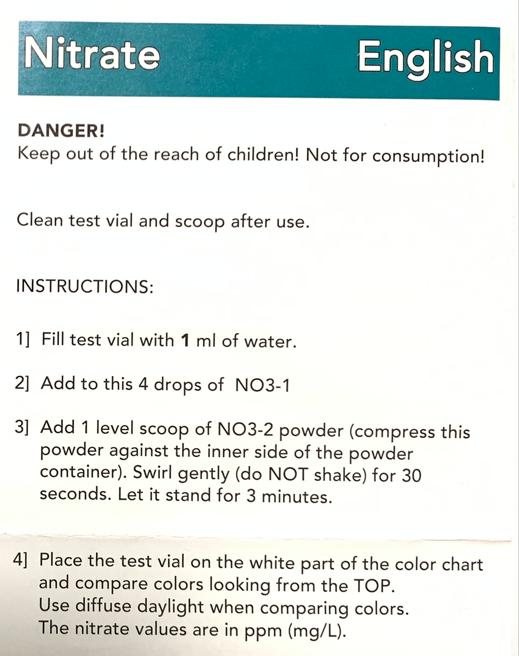 SALIFERT Nitrate (NO3) Test Kit for Saltwater Aquariums - Accurate Marine Water Testing for Reef Tanks & Fish Tanks