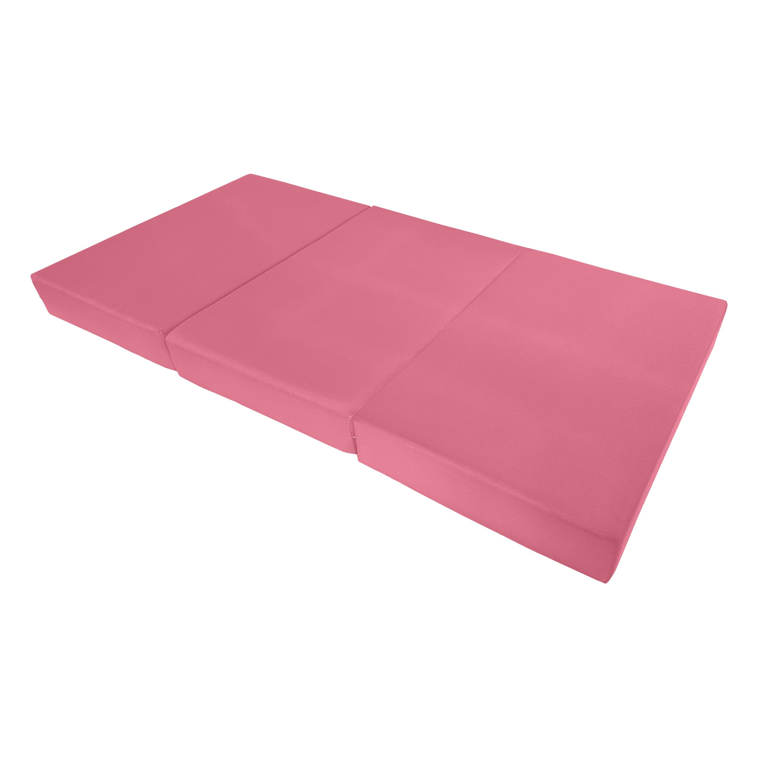 D&D Pink Shikibuton Trifold Futon Bed - Convertible Ottoman & Folding Mattress 75