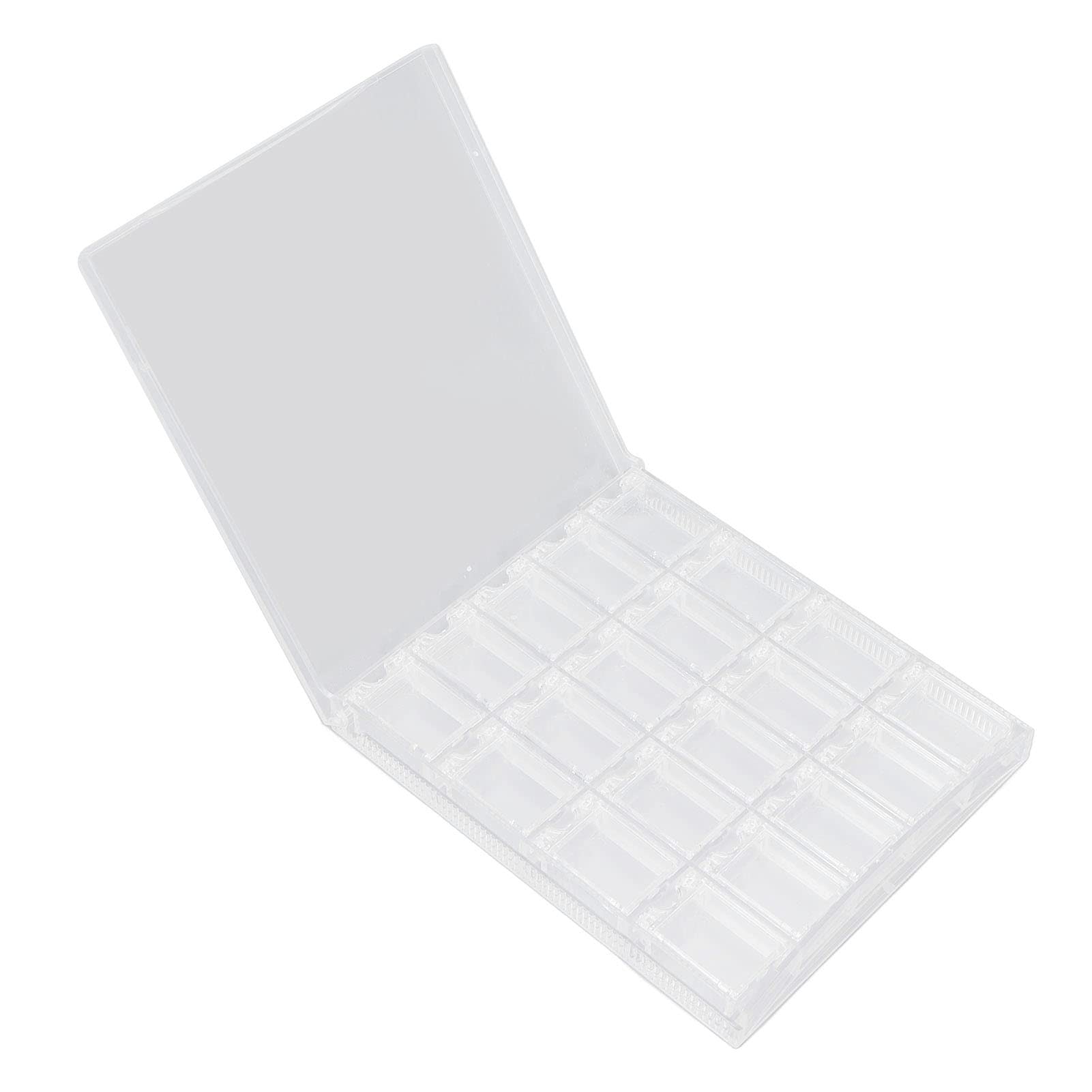 Acrylic Jewelry Storage Box - Clear Detachable Grid Organizer for Nail Art & Jewelry - Dustproof Moistureproof Display Case for Home Salon or Retail Store