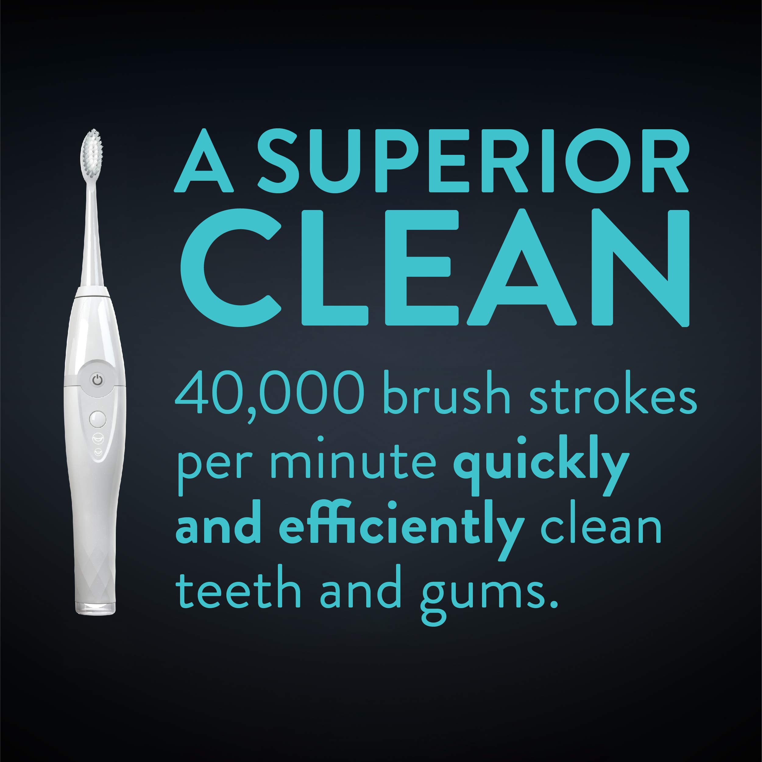 Tao Clean UV Sanitizing Sonic Electric Toothbrush with Cleaning Station - 2 Speed Settings, White | Professional Teeth Cleaning for Home & Travel Oral Care