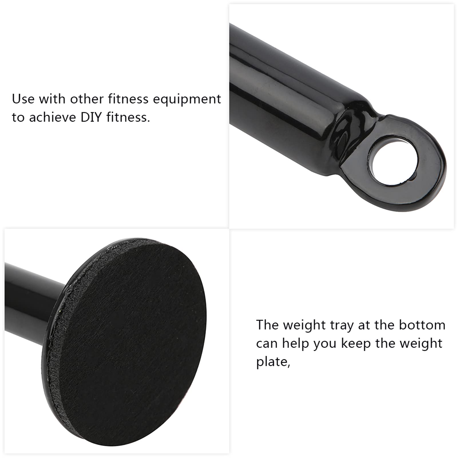 Tomotato Weight Bar Loading Pin & Bracket - Stainless Steel Fitness Equipment Accessory for Weightlifting, Strength Training & Home Gym Use