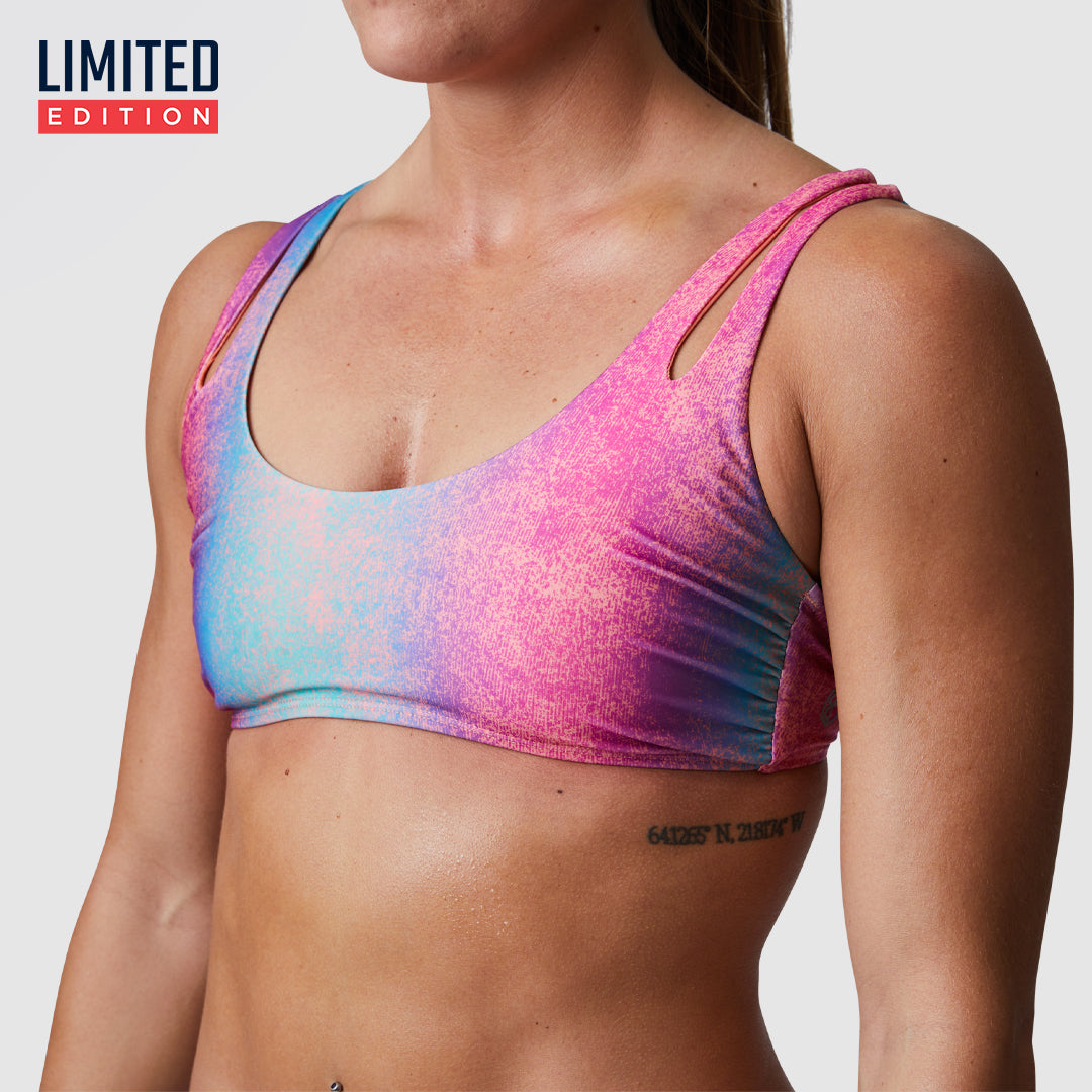 Trendy Coastal Bikini Top - Fluorescent Festival Swimwear | Perfect for Beach Vacations, Pool Parties & Summer Music Festivals