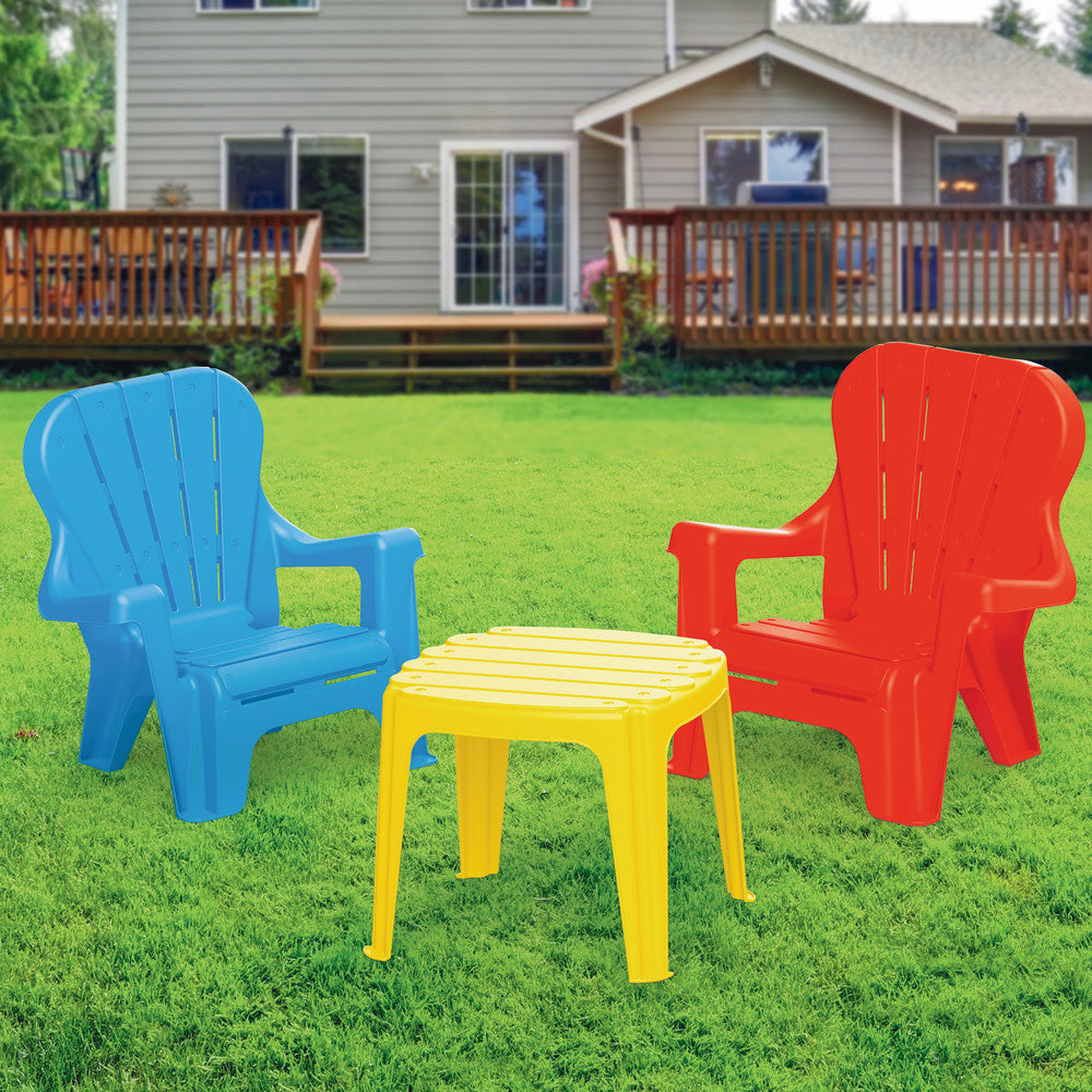 Dolu Toys Ergonomic Kids Plastic Table and Chair Set - Adjustable Height Study Desk for Children, Toddler Learning & Play Furniture for Home, School, Daycare