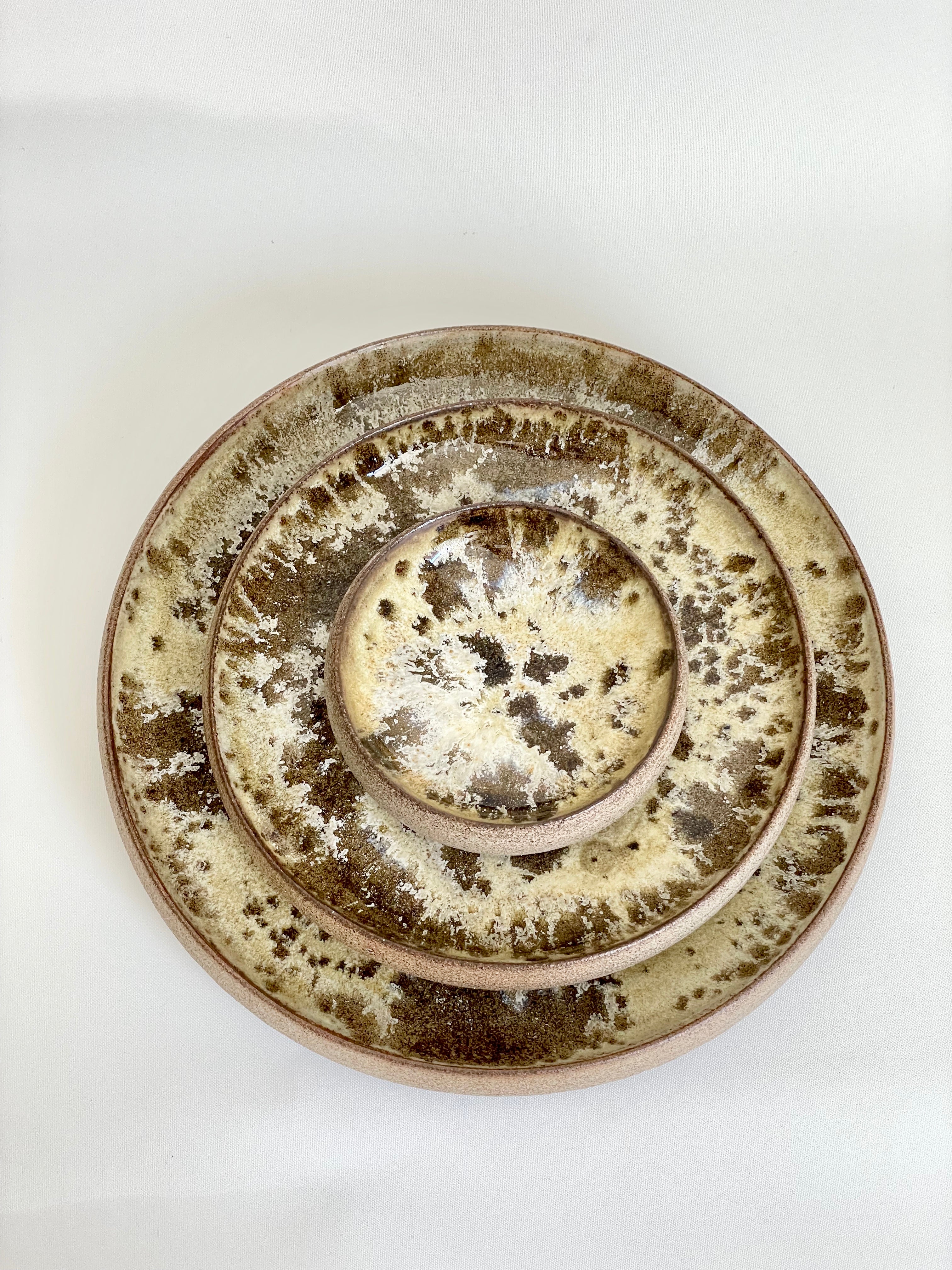 Aage Würtz Ceramic Dinner Plate Set - Elegant Fall-Themed Tableware for Thanksgiving & Autumn Dining Decor