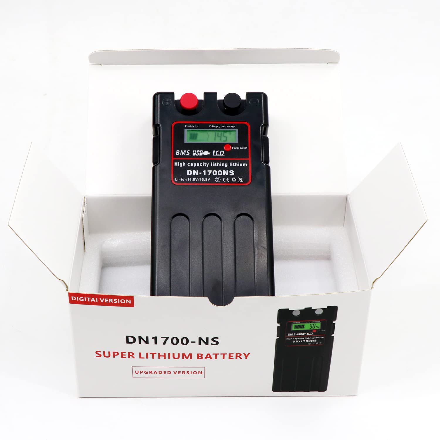 12V 17500mAh Rechargeable Lithium Battery for Sea Fishing Boats & Electric Fishing Reels - Compatible with Daiwa & Shimano - Long Lasting Power for Deep Sea Fishing & Trolling