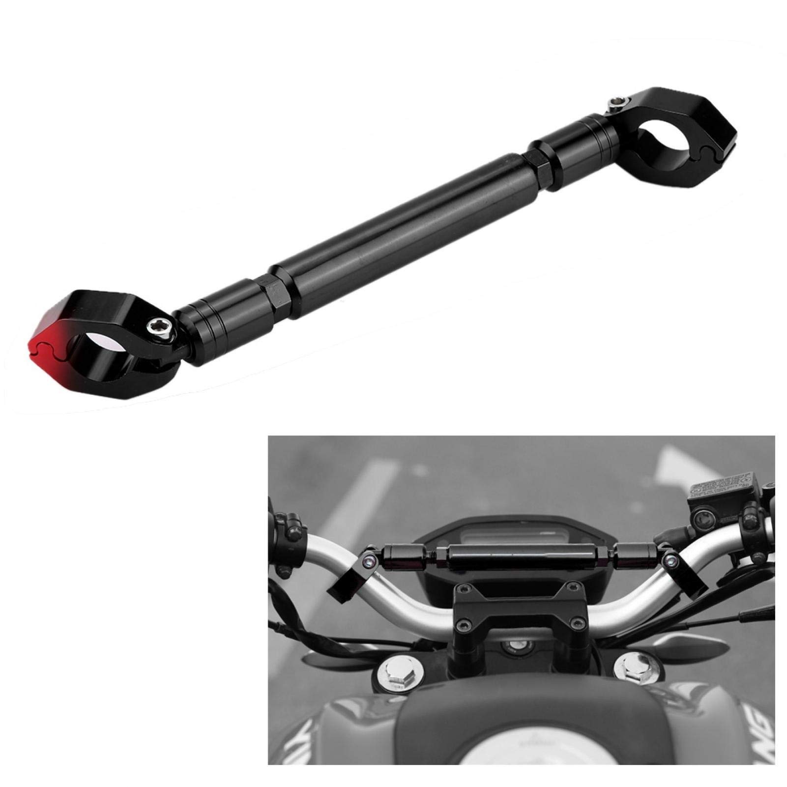 Universal 22mm Aluminum Motorcycle Balance Bar - Black for Off-Road & Cruiser Bikes