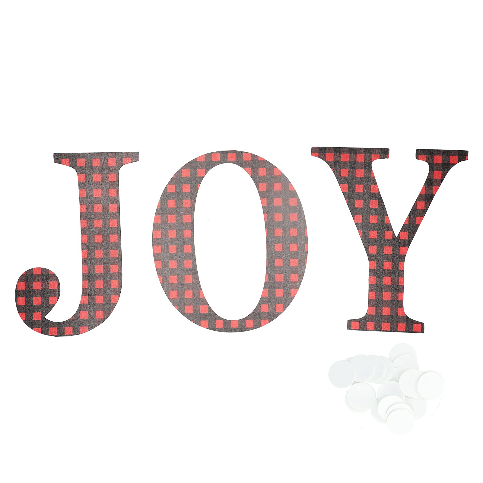Joy Wooden Letter Sign - Rustic Front Door Decor for Christmas & Home - Perfect for Holiday Entryway, Farmhouse Style Welcome Sign