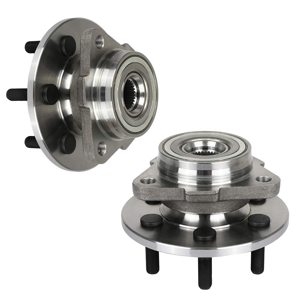 ROADFAR Wheel Bearing & Hub Assembly - Compatible with 1997-2004 Dodge Dakota & 1998-2003 Dodge Durango - Front Wheel Bearing 515007 (Set of 2) - Perfect for Off-Roading, Towing & Daily Driving