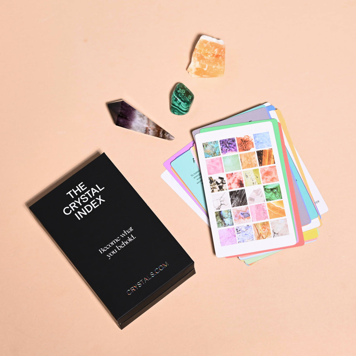 CRYSTALS.COM Premium Healing Crystal Kit - Chakra Balancing Stones Set with Amethyst, Rose Quartz & Clear Quartz | Perfect for Meditation, Energy Healing & Home Decor