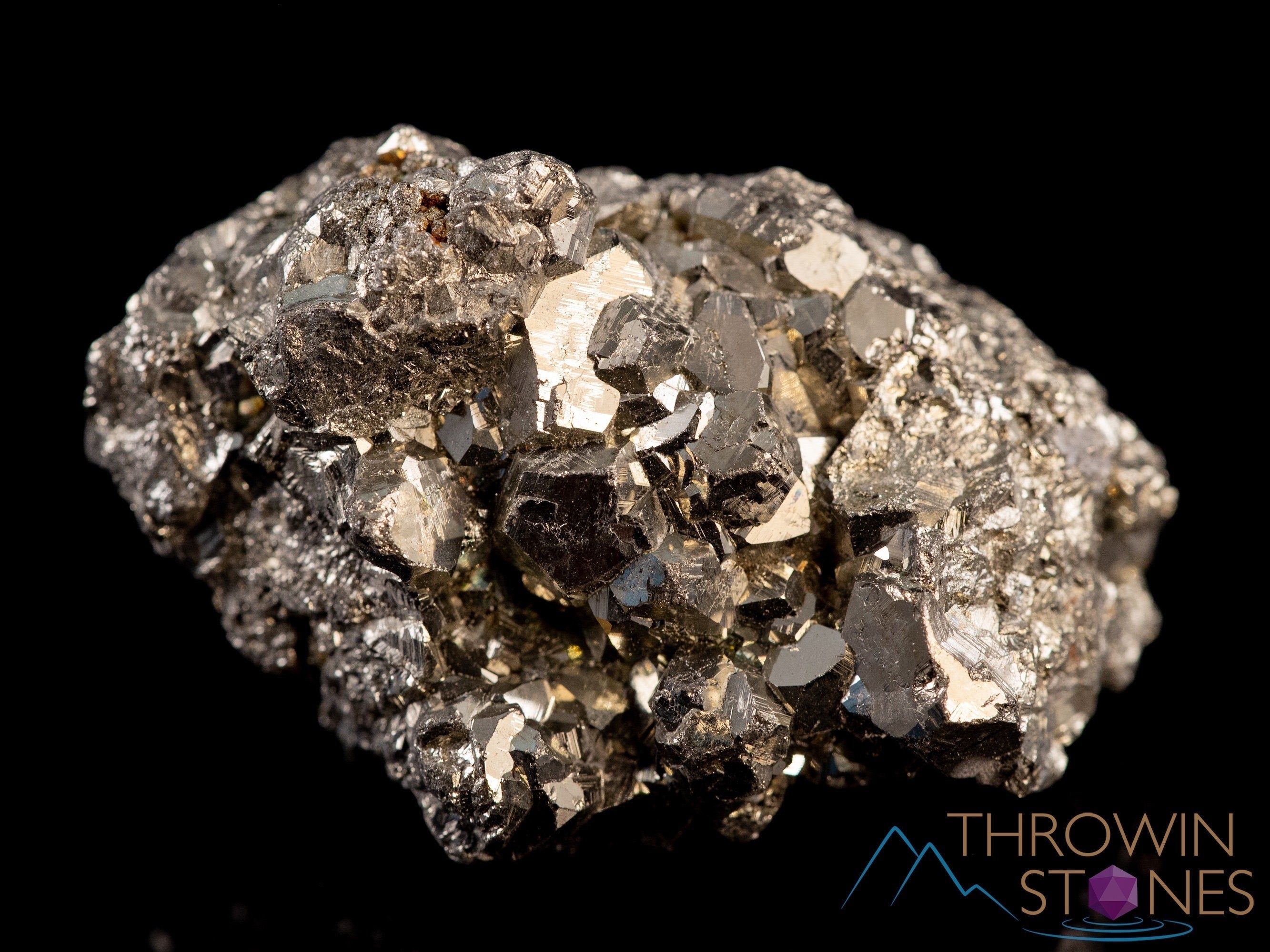 Natural Pyrite Raw Crystal Cluster - Healing Stone for Home Decor, Housewarming Gift, Feng Shui & Meditation (40307) - Perfect for Office Desk, Living Room & Spiritual Space