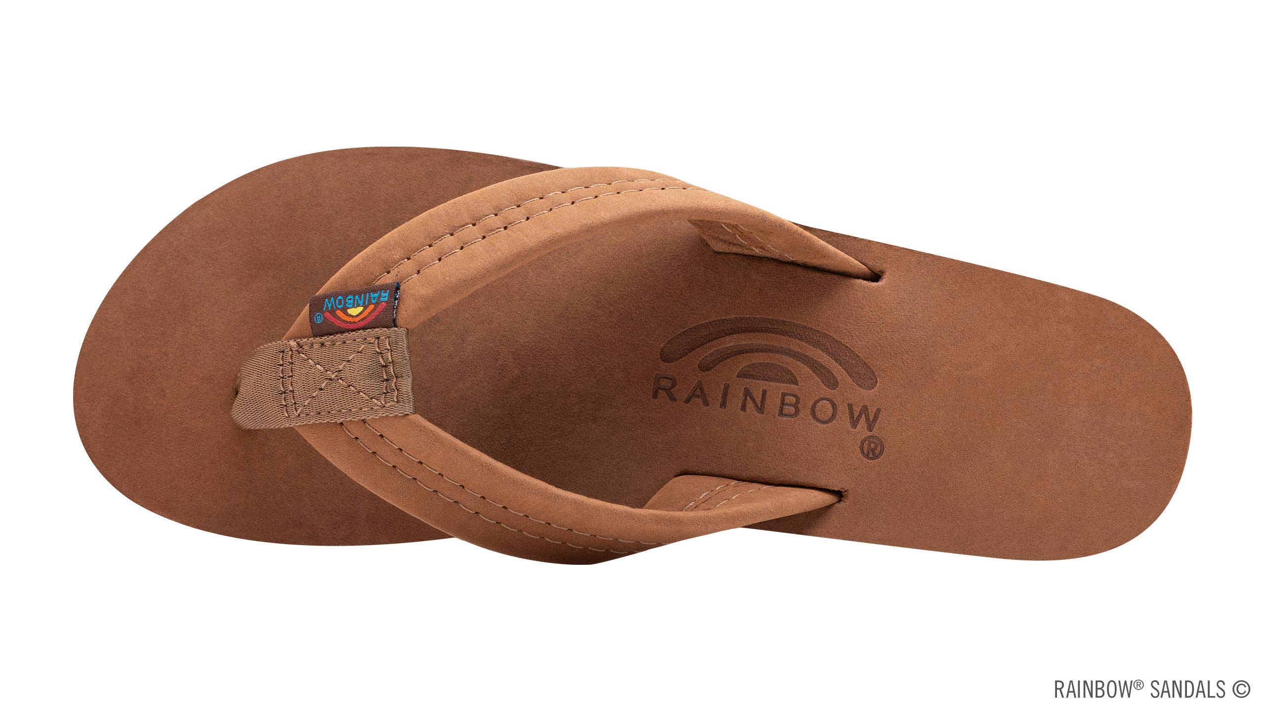 Rainbow Sandals Women's Double Layer Premier Leather Sandals with Arch Support - Comfortable Casual & Beach Footwear for Summer Walking, Travel, and Outdoor Activities