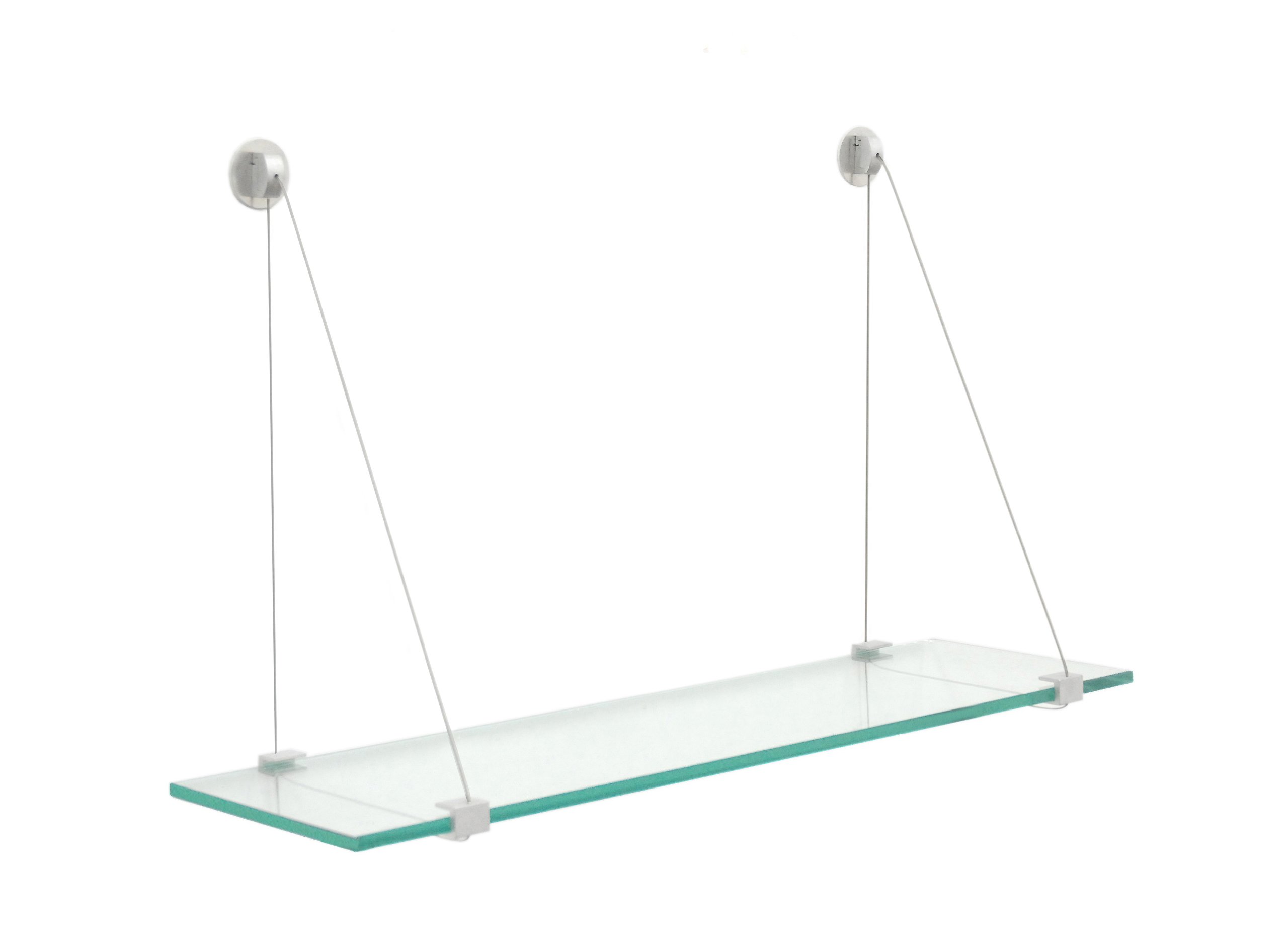 Clear Hanging Glass Shelf 12