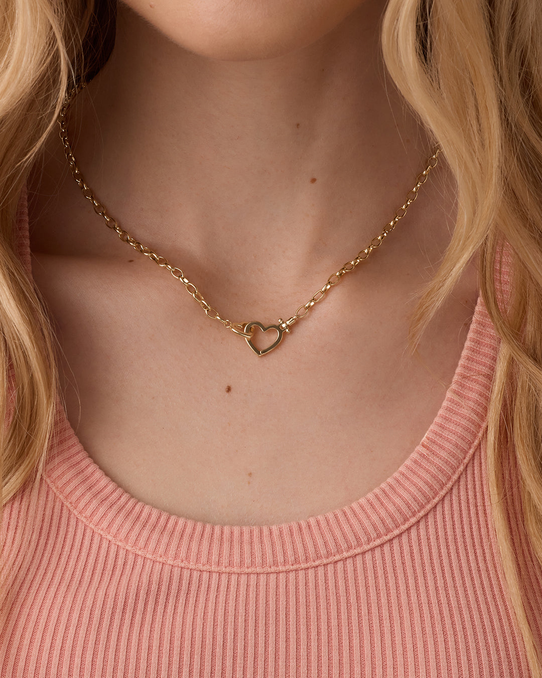 Parker Heart Necklace for Women - Sterling Silver Heart Pendant with 18