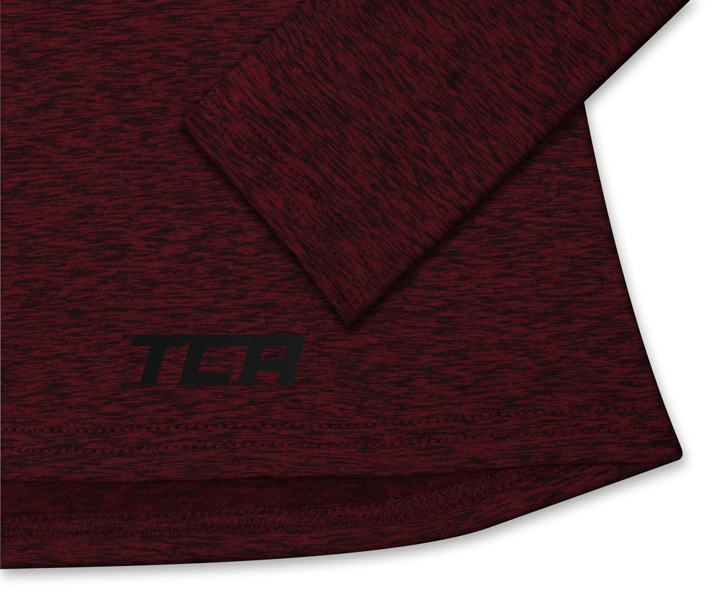 TCA Women's Funnel Neck Thermal Running Top - Winter Workout Shirt for Cold Weather Jogging & Outdoor Activities