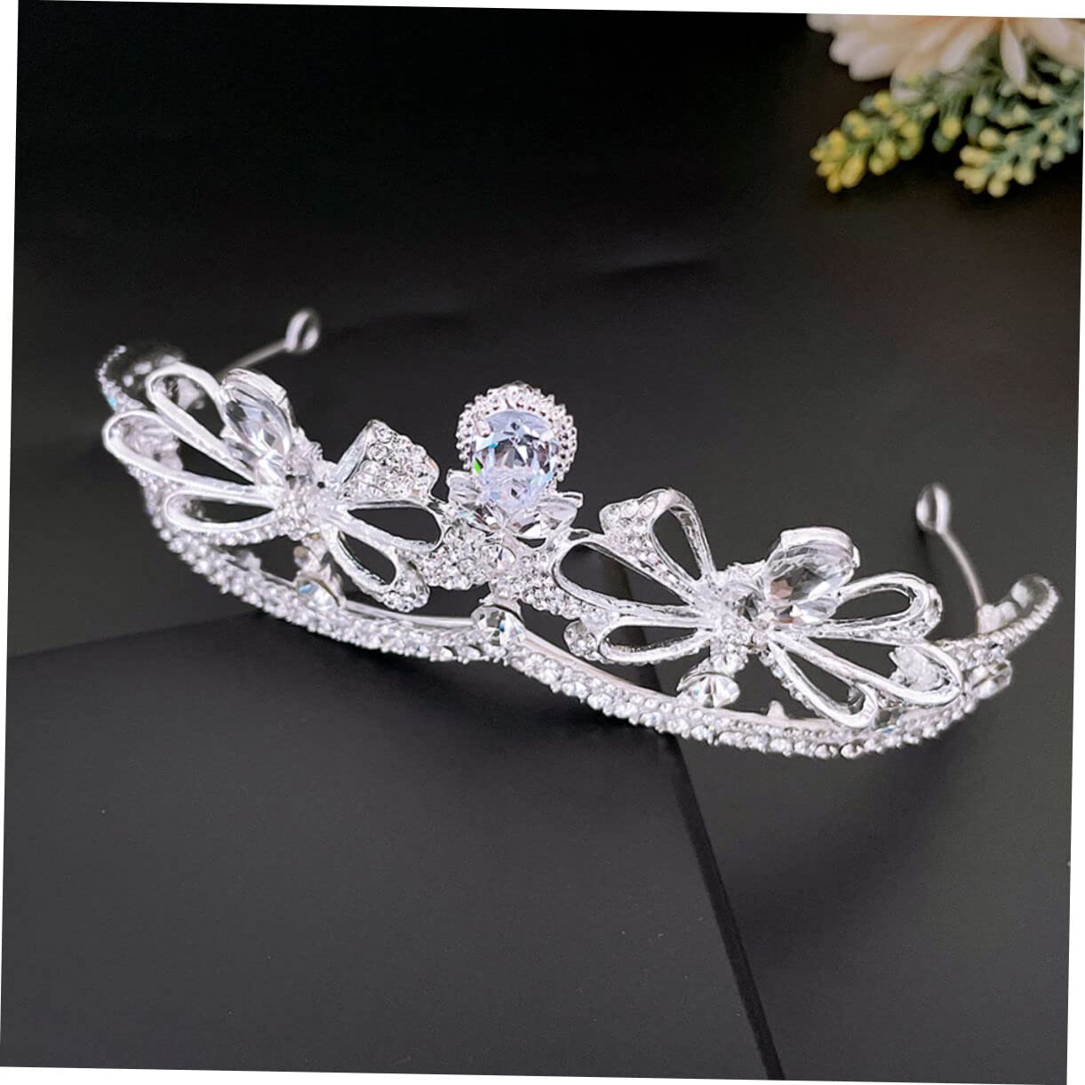 Elegant Bridal Tiara Headband with Rhinestones - Wedding Crown Hair Accessory for Bride, Bridesmaids & Prom - Perfect for Weddings, Pageants & Special Occasions