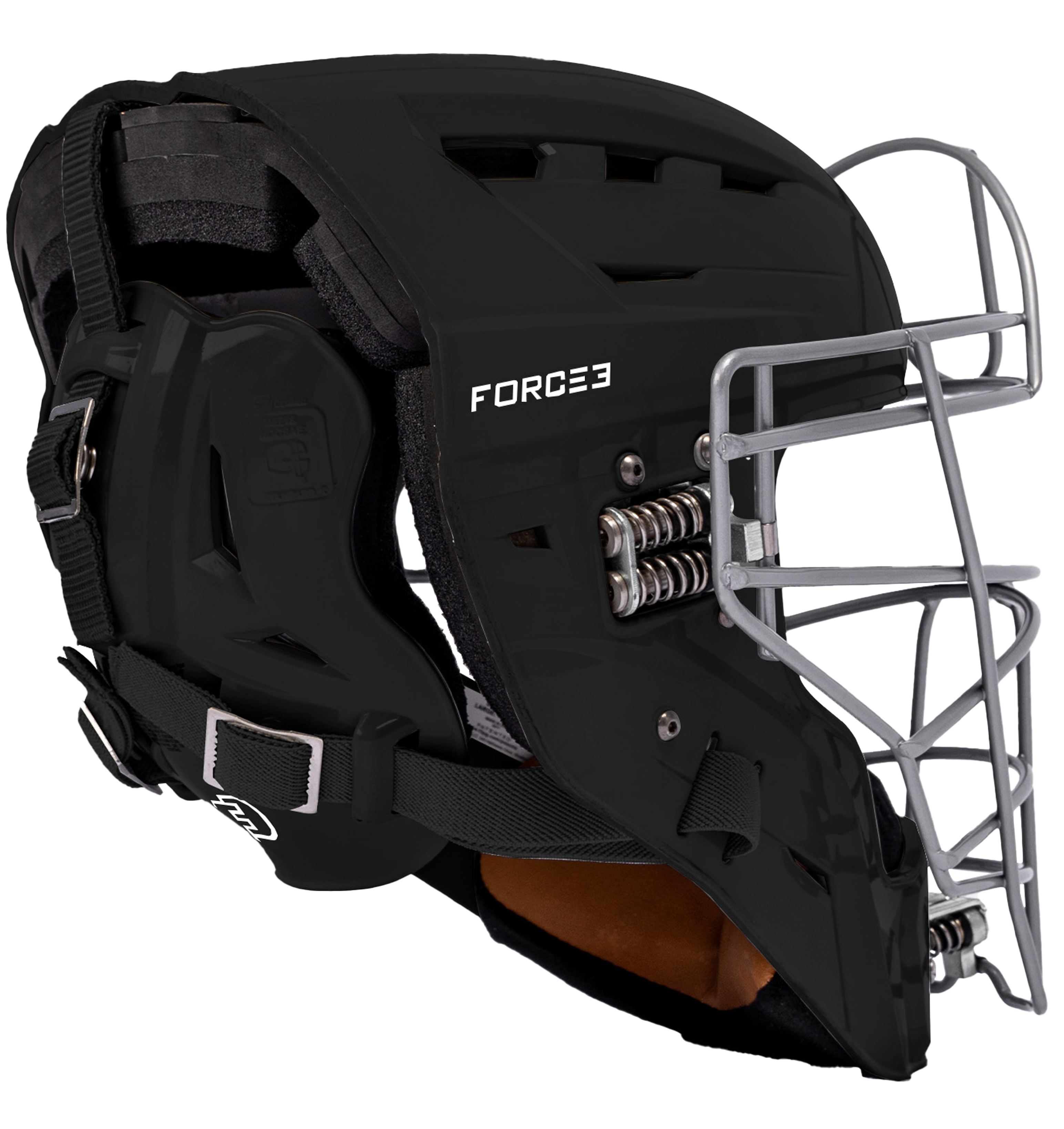 FORCE3 Defender Catcher's Helmet - NOCSAE Certified Baseball Catcher Gear for Maximum Protection | Perfect for Youth & Adult Baseball, Softball Games & Training Sessions