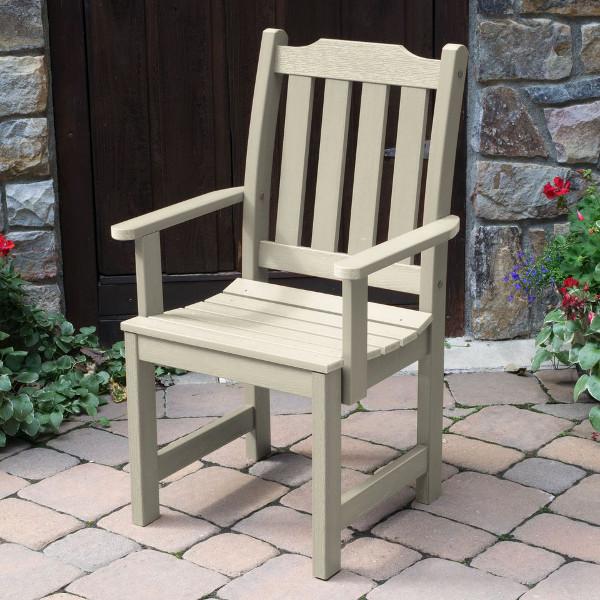 Eco-Friendly Recycled Plastic Outdoor Dining Armchair - Durable & Weather-Resistant Patio Chair for Garden, Deck, and Poolside Use