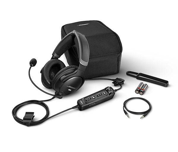Bose A30 Aviation Headset with Bluetooth - Premium Noise Cancelling Headphones for Pilots & Travelers - Perfect for Flight Training, Airplane Cockpits, and Long-Distance Travel