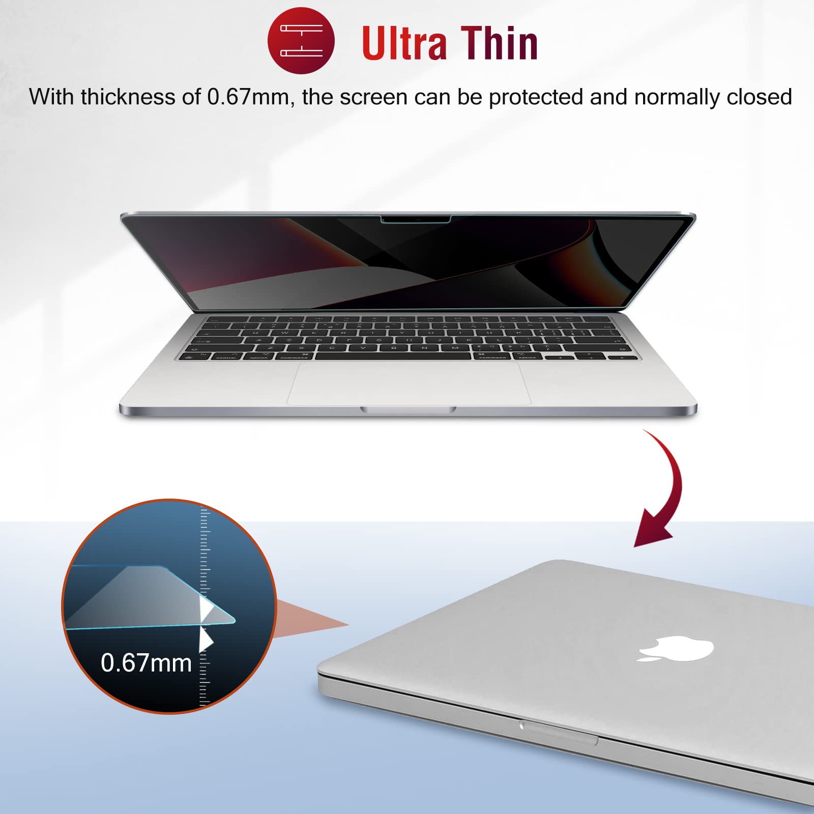 ProCase Anti-Spy Privacy Screen Protector for MacBook Pro 16.2