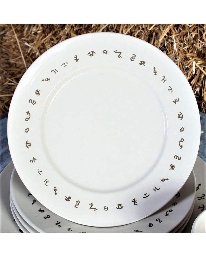 Ranch Brands Western Dinnerware Set - Authentic Cowboy Style Plates, Bowls & Mugs for Rustic Home Decor & Western Themed Parties