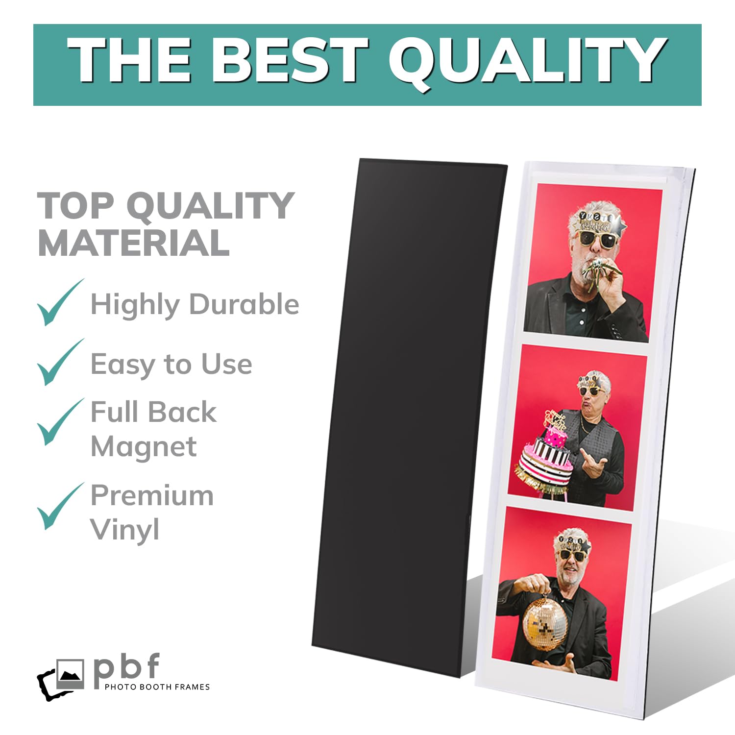 200-Pack PBF Magnetic Photo Frames 2x6 Inch - Clear Vinyl Refrigerator Picture Frames for Photo Strips | Perfect for Home, Office, Parties & Events Decoration
