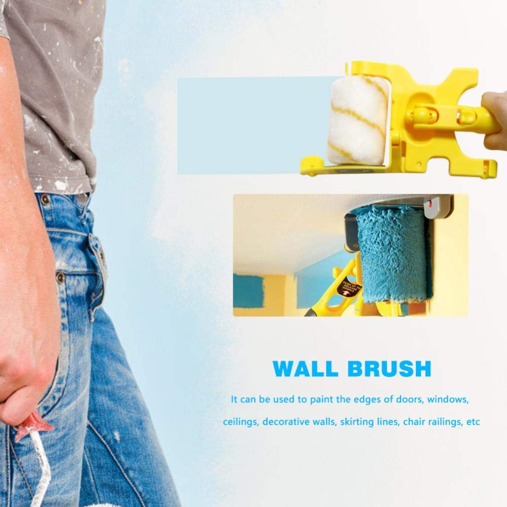 Clean-Cut Paint Edger Roller Brush - Professional Wall Treatment Painting Tool for Walls, Ceilings & Doors | Perfect for DIY Home Improvement & Professional Painting Projects