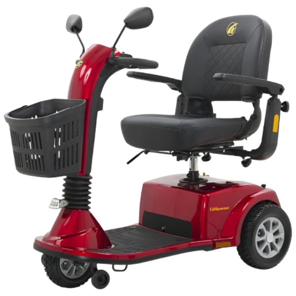 Golden Technologies Companion GC240 3-Wheel Mobility Scooter - Lightweight, Compact & Easy to Maneuver for Seniors & Adults - Perfect for Indoor & Outdoor Use, Shopping Malls, Parks & Travel