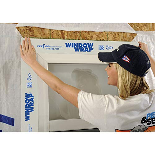 MFM White Window Wrap - Pack of 6 (6 Inch) for Home Insulation & Weatherproofing | Perfect for Winter Draft Protection & Energy Savings