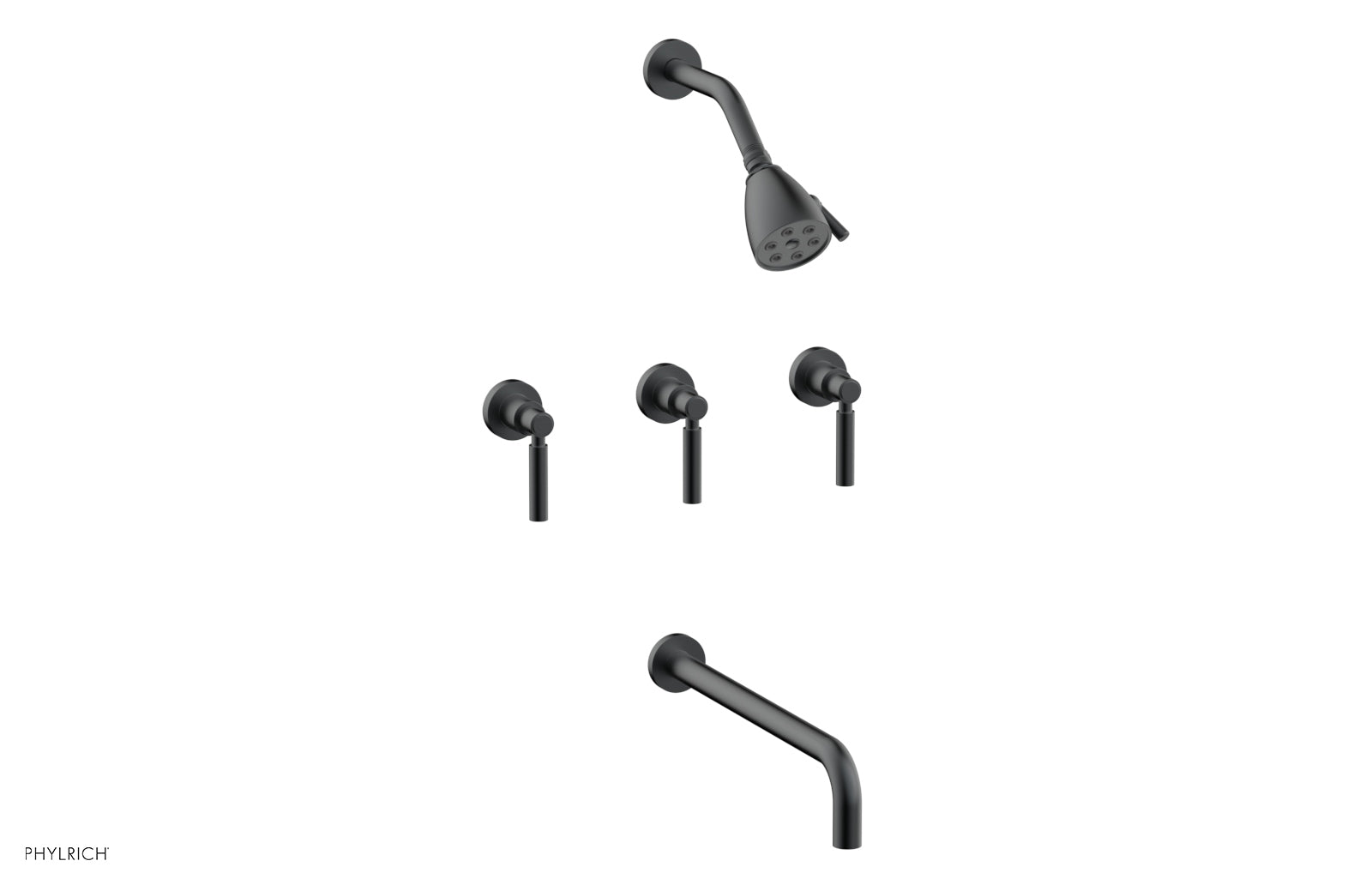 Premium 3-Handle Tub and Shower Faucet Set with 14