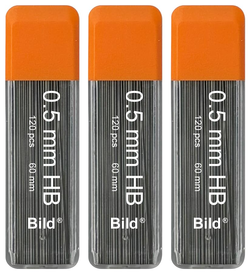 Bild Premium 0.5mm HB Mechanical Pencil Lead Refills - 12 Pack for Drafting, Writing & Sketching | Smooth Break-Resistant Graphite for Students & Professionals