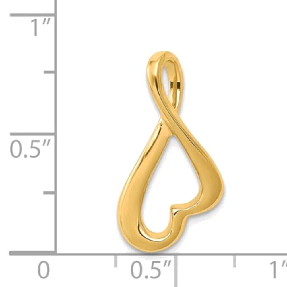 14K Yellow Gold Slide Pendant Necklace for Women - Elegant & Dainty Jewelry for Everyday Wear, Special Occasions & Gifts