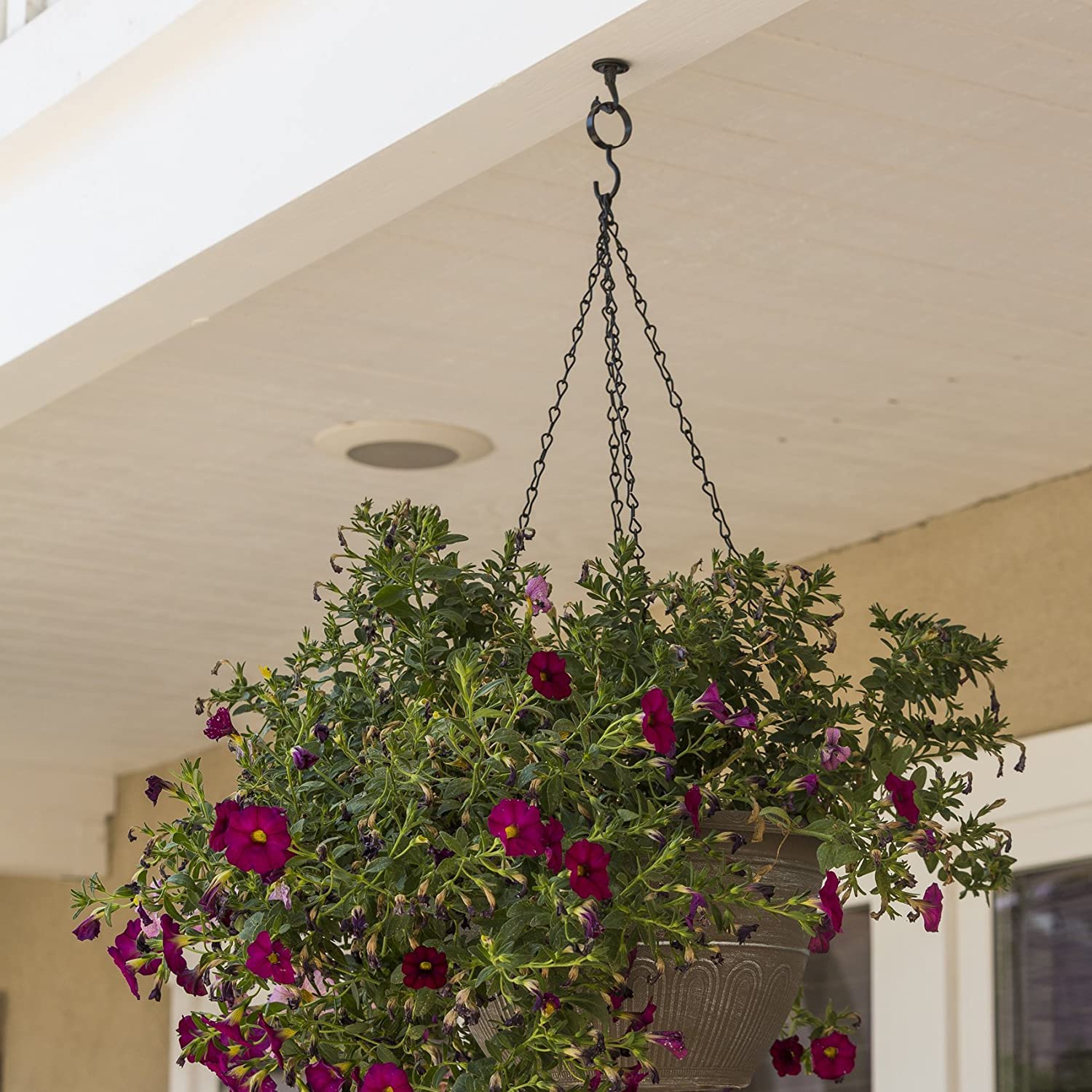 48 Inch Metal Hanging Chains with Hooks - Heavy Duty Garden Plant Hangers for Bird Feeders, Topiary Balls, Lanterns & Wind Chimes - Outdoor & Indoor Decoration for Patio, Balcony and Home Decor (1 Pack)