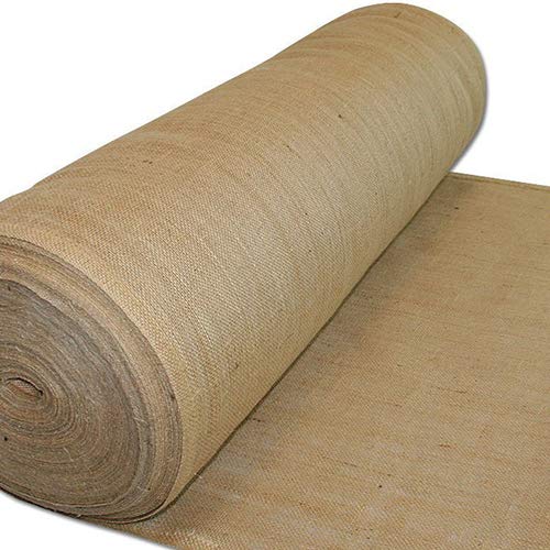 Premium 90-Inch Wide Natural Burlap Fabric Roll - 90