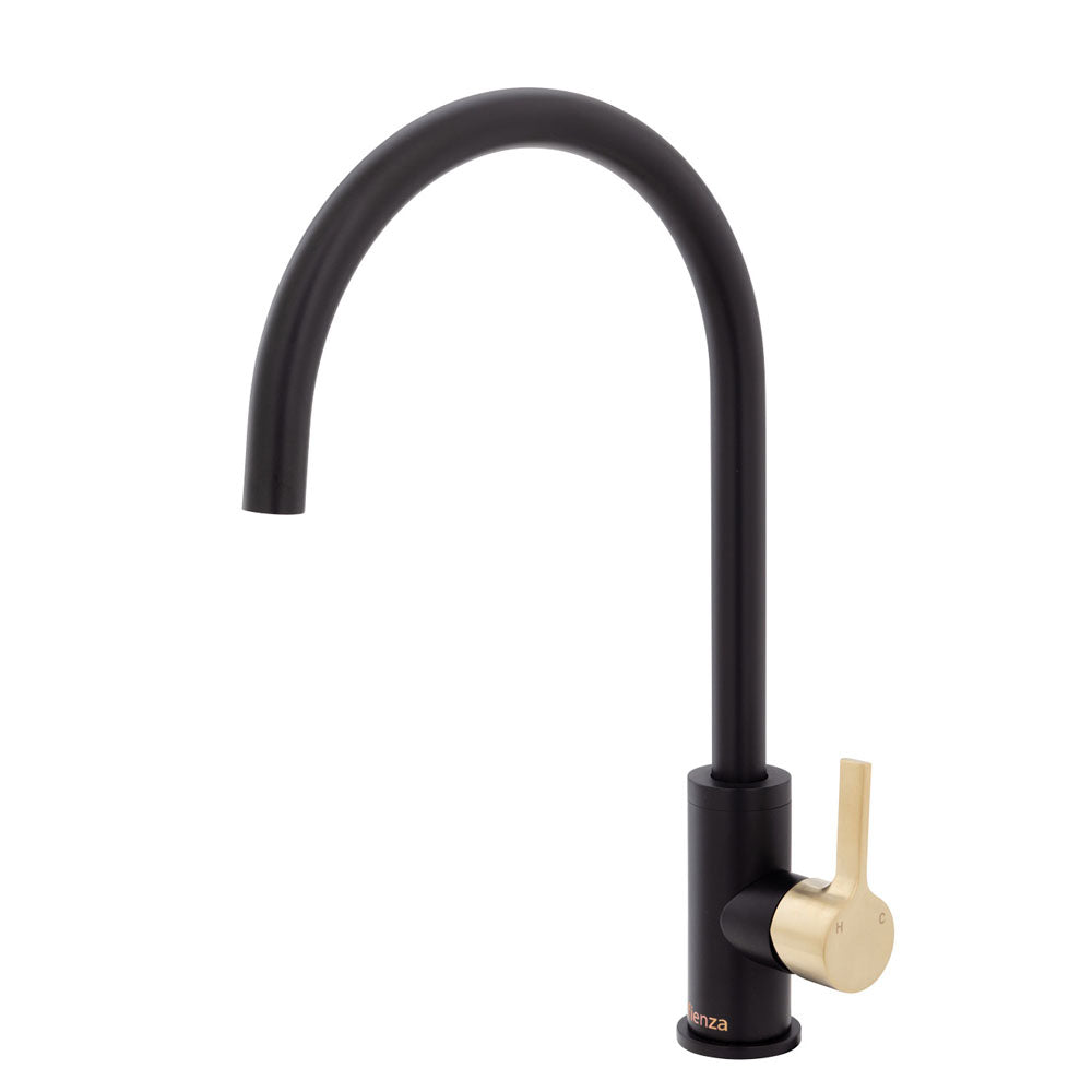Matte Black / Urban Brass Handle
