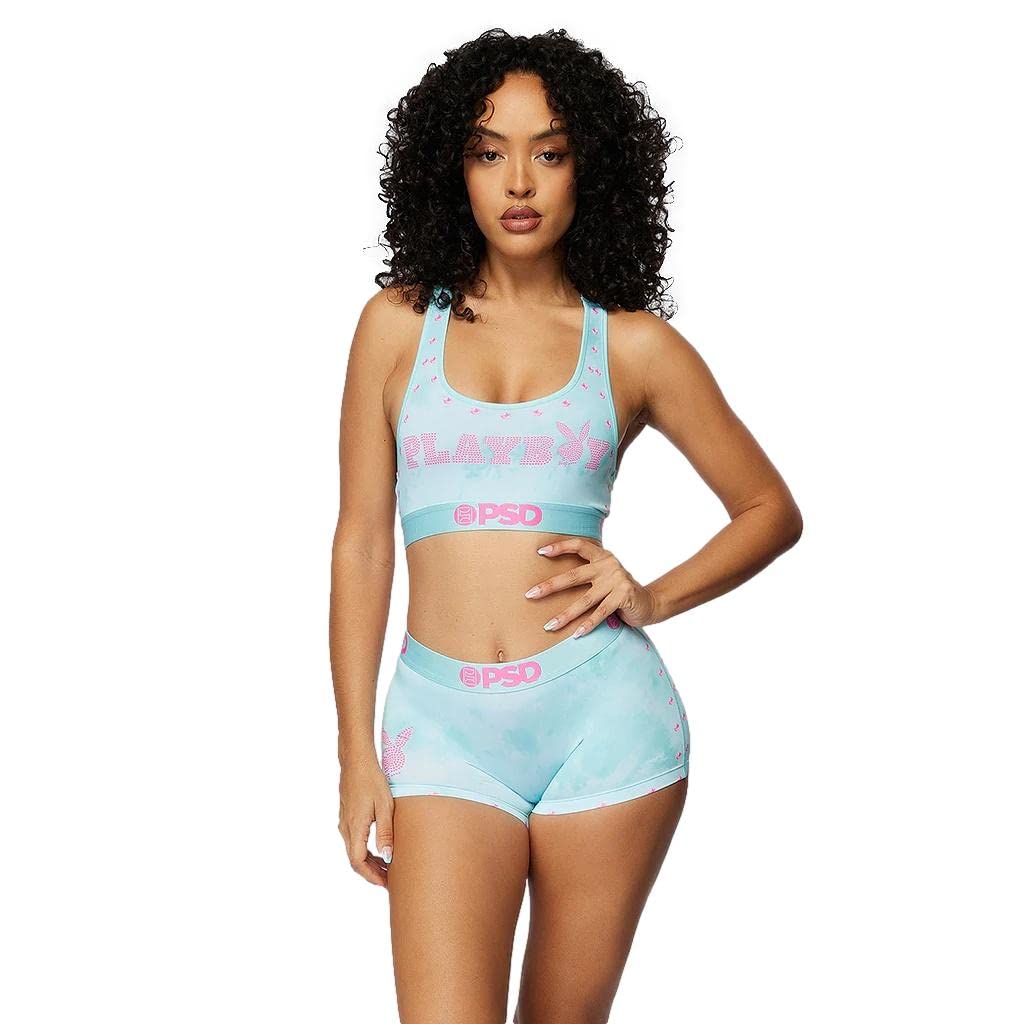 PSD Women's Animal Print Sports Bra - Racerback Workout Bra with Breathable Microfiber Fabric for Yoga, Running & Gym - Plus Size & High Support Activewear