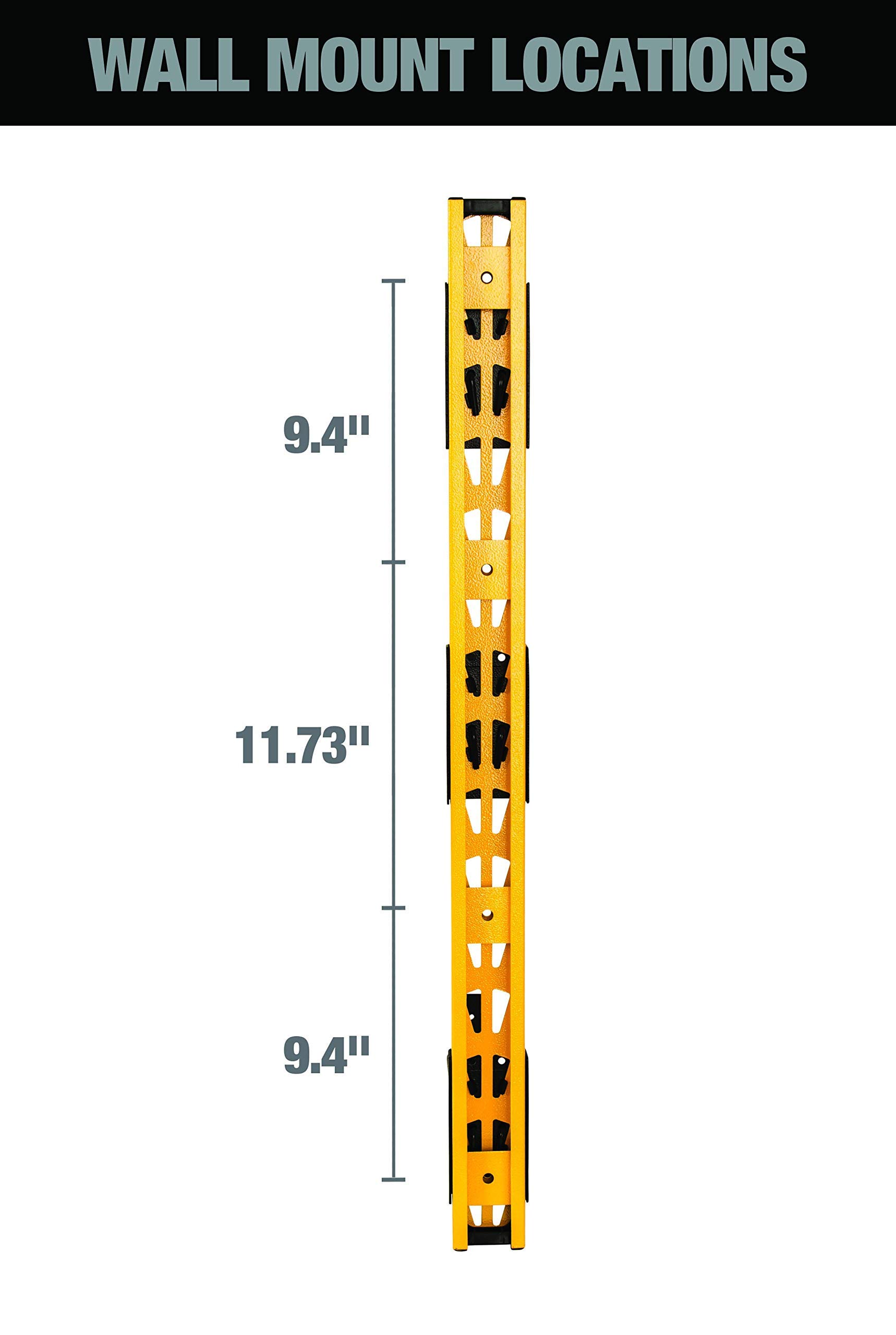 DEWALT DXSTACLR 3-Piece Wall Mount Cantilever Rack - Heavy Duty Garage Storage for Tools & Equipment - Perfect for Workshop, Garage & Industrial Organization