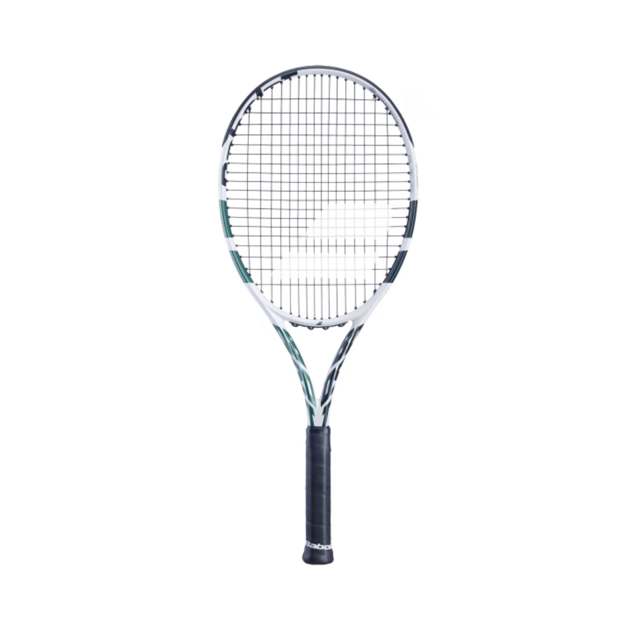 Babolat Boost Wimbledon Strung Tennis Racquet - White | Premium Tennis Racket for Men & Women | Perfect for Wimbledon-Style Play, Competitive Matches & Recreational Tennis