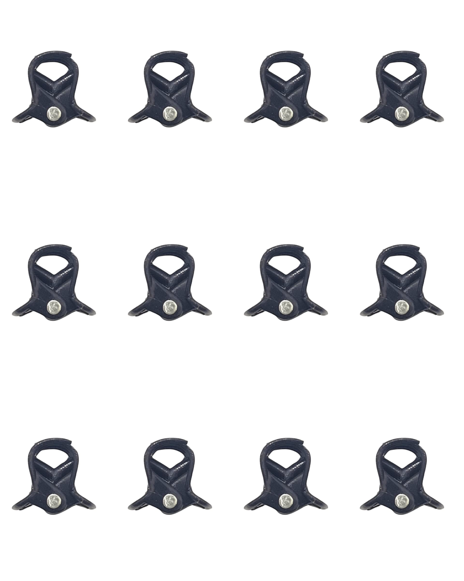 12 Mini Hair Claw Clips - Small Plastic Hair Clips for Women & Girls (1CM, Black) | Perfect for Ponytails, Buns & Everyday Hairstyles
