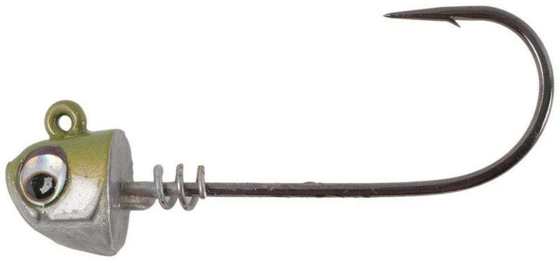 8-Pack Screwlock Jig Heads for Bass Fishing - 2 oz Weighted Jig Hooks - Perfect for Soft Plastic Baits & Freshwater/Saltwater Fishing