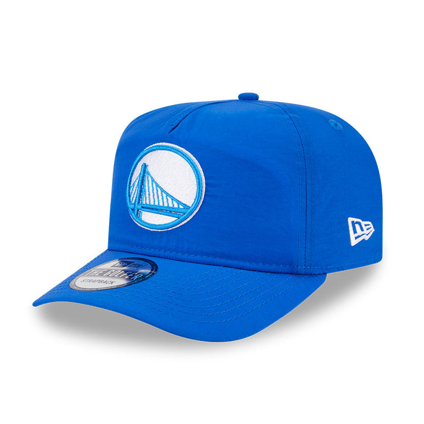 New Era Golden State Warriors Strapback Hat - Light Royal Blue Nylon Golf & Casual Wear Cap for Men & Women - Perfect for Sports, Outdoor Activities & Everyday Fashion