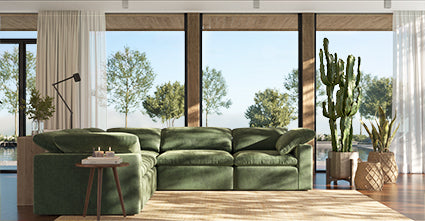 5-Piece Aspen Modular Corner Sectional Sofa Set - Modern L-Shaped Couch with Reversible Chaise for Living Room, Family Room & Home Theater